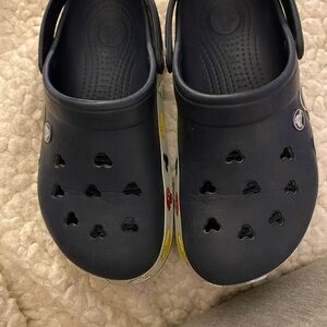 Crocs Disney Mickey Mouse Unisex Clog Navy Rubber Size 6 M 8 W Slip On